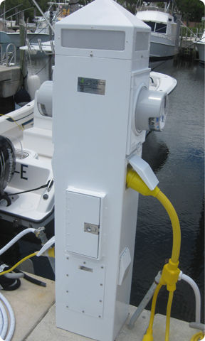 配電ぺデスタル - Utility and Meter - Accmar Equipment Company - ドック / カウンター付き