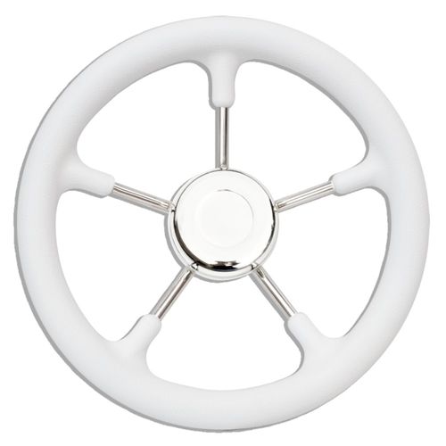 ステンレススチール製ステアリングハンドル - T9 series - SAVORETTI ARMANDO & C. s.n.c. - ポリウレタン被覆 / スポーク数5 / 白色