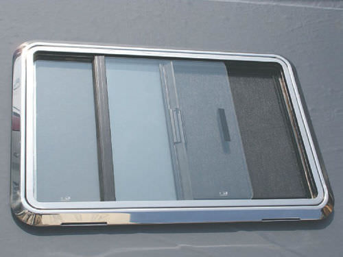 長方形窓 - STAINLESS STEEL BOAT WINDOW - MAN SHIP machinery & Hardware co. - ボート用 / スライド式 / オーダーメイド