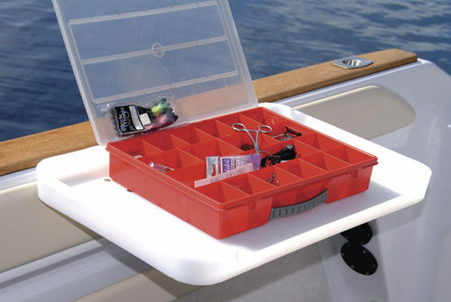 固定型コックピットテーブル - BAIT TABLE & BAIT BOARD WHITE - Tallon Marine - ポリエチレン