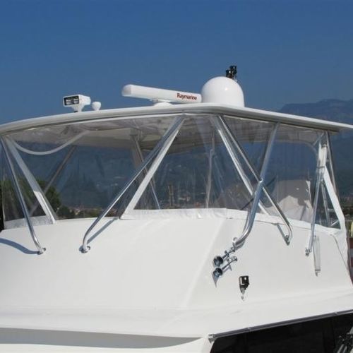 モーターボート用ハードトップ - Hatteras 53 ' - Fantin Paolo - フライブリッジ