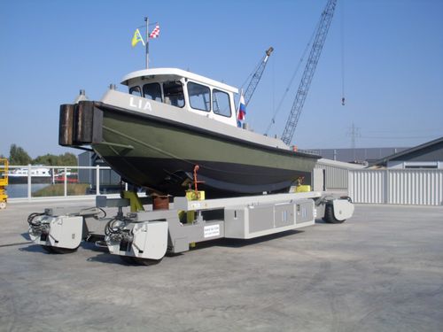 ハンドリング用トレーラー - SCHILSTRA BOATLIFT SYSTEMS - 造船所用 / 自走式