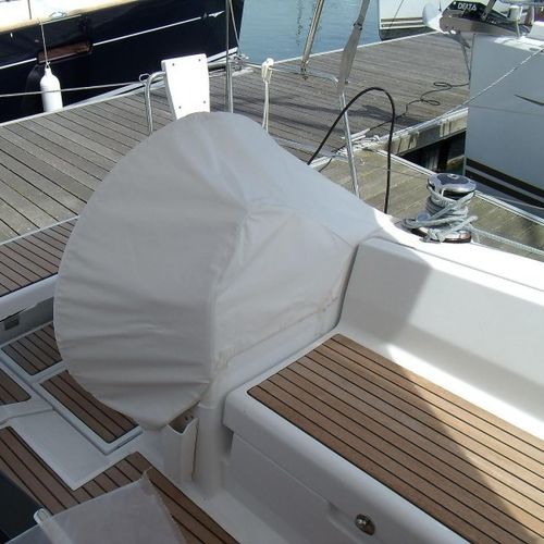 セールボート用保護カバー - Oceanis 41 - TTOP Nautic - 車輪付バー用 / PVC / グレー