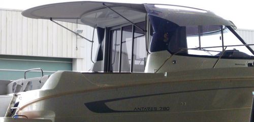ボート用ドジャー - Antares 7.80 - TTOP Nautic - コックピット / アルミフレーム / PVC
