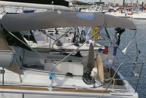 セールボート用ビミニトップ - Sun Odyssey 349 - TTOP Nautic - コックピット / ステンレス鋼フレーム / PVC