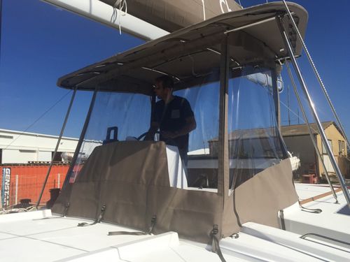 モーターボート用コックピットエンクロージャ - Bali 4.5 Fly - TTOP Nautic - 双胴船(カタマラン)用 / Catana用