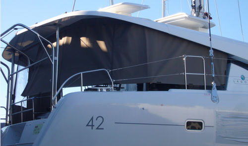 モーターボート用コックピットエンクロージャ - lag-42-ri-int-f-a - TTOP Nautic - ヨット用 / 双胴船(カタマラン)用 / Lagoon用