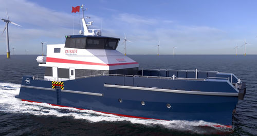 人員輸送用専用船 - IC21118 - Incat Crowther - 風力タービン用ケーブル用 / カタマラン