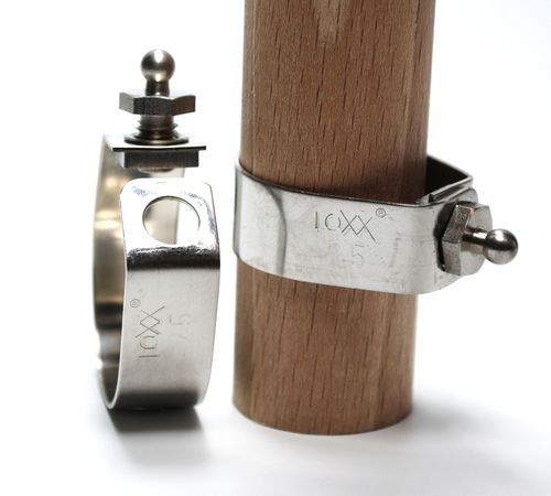 ボート用スナップファスナー - LOXX&reg; - open pipe clamps - Schaeffertec GmbH - カバー用 / ステンレススチール製