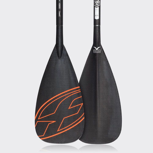 スタンドアップ パドルボード用パドル - PEAK 100% CARBON  - F-one SUP - レクリエーション / 非対称 / 1つ