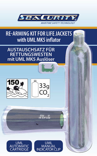 インフレータブルライフジャケット用再武装セット - 52006 / 52007 - SeaCurity GmbH