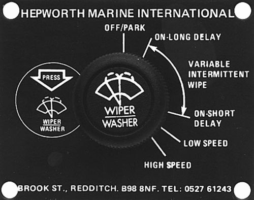 ボート用スイッチ - Multi-speed - B.Hepworth and Co. Ltd.  - ワイパー / 回転式