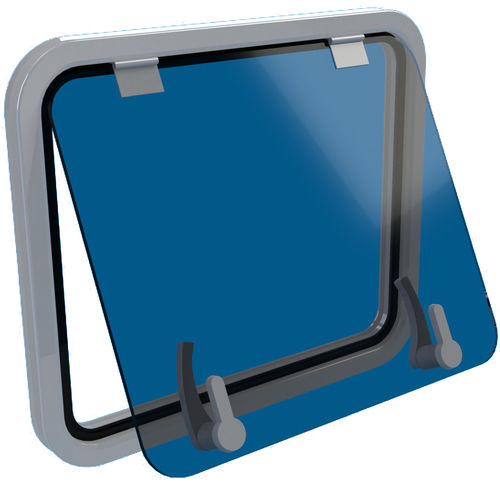 ヨット用窓 - Slim - Bofor Marine Products  - オープン / 長方形 / ガラス製
