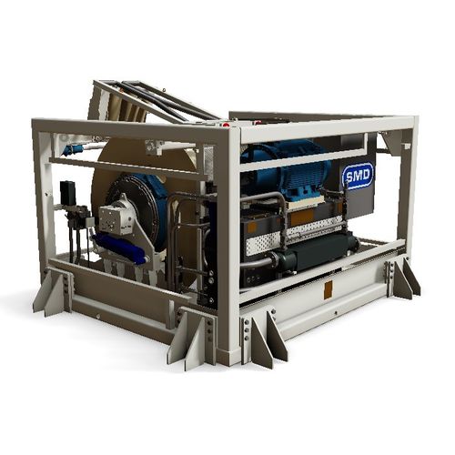 船用ウィンチ - 6TE - SMD - 牽引用 / ROV （遠隔操作無人探査機）のアンビリカル ケーブル / 油圧駆動