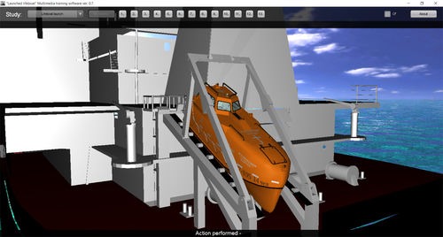 シミュレーションソフト - Freefall Lifeboat - STORM SIM - 自由落下式救命艇用 / マルチメディア用