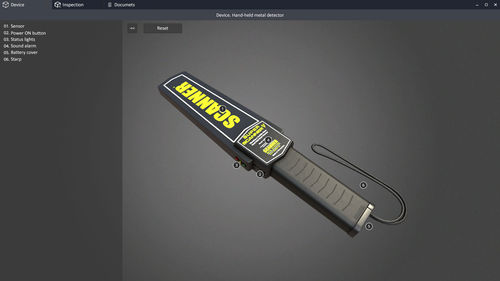 携帯型金属探知器シミュレータ - Hand-held - STORM SIM