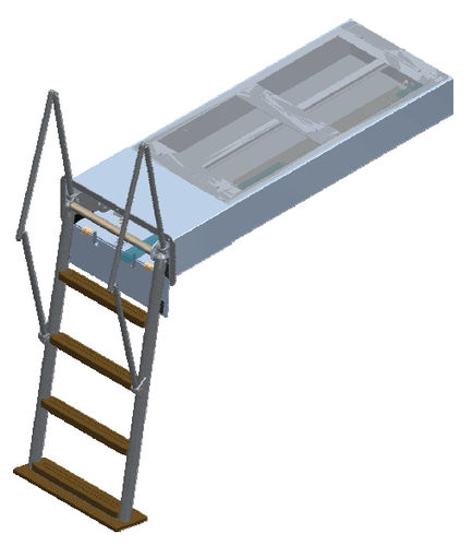 ボート用はしご - Carina Railing Motion - Swissway Marine Holland bv - ヨット用 / 格納式 / 水泳