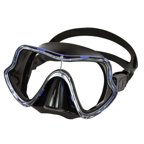 単一ガラス潜水マスク - MK-600 (BLACK) - Aquatec
