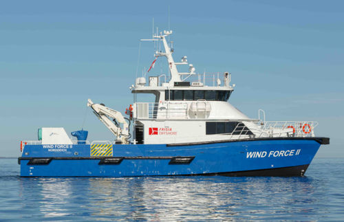 サービス船業務用ボート - WIND FORCE II - Baltic Workboats AS - ウインドファーム用サービス船 / カタマラン / 船内機