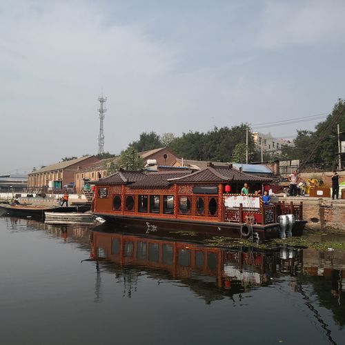 カタマランハウスボート - Painted boat - Changzhou Youbang Boat Co., Ltd. - 船内機 / 電動式 / LPG