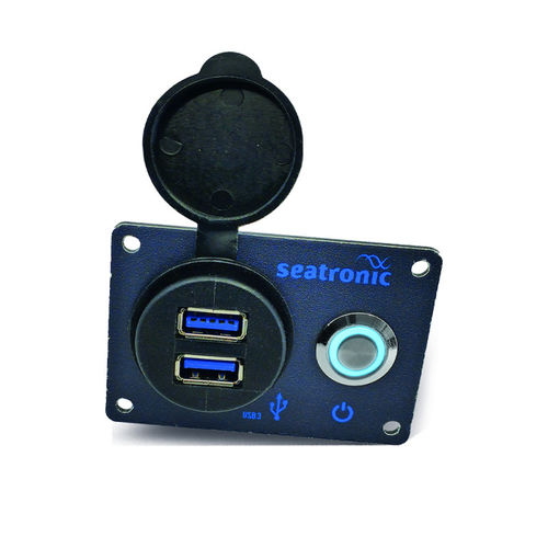 ボート用スイッチ - TCOUC1-1 - seatronic - 電気回路用 / プッシュ式ボタン / LED