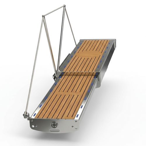 ボート用ギャングウェイ - Jump 240 - Compass Marine - ヨット用 / 伸縮式 / 油圧式