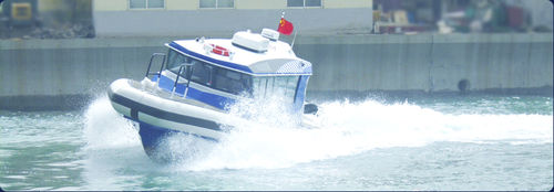 監視船業務用ボート - aurora (dalian) yachts co ltd - 船外機 / アルミニウム / 複合艇