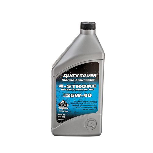 エンジン用オイル - 25W-40 - Quicksilver - 船尾駆動モーターボート用 / アウトボード式モーターボート用