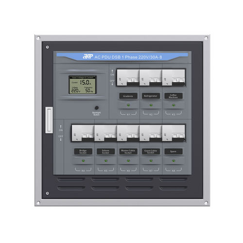 ボート用電源分配ユニット - AC PDU DSB 1 Phase 230V/30A-8 Sub Motorized Panel - APM TECHNOLOGIES (Dongguan) Co., Ltd