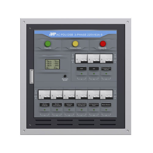 ボート用電源分配ユニット - AC PDU DSB 3 Phase 230V/63A-9 Sub Motorized Panel - APM TECHNOLOGIES (Dongguan) Co., Ltd