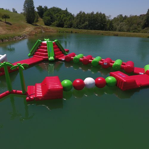 ブイ水中遊具 - Wipeout Balls  - AQUAZONE parc aquatique - 平均台 / 滑走路 / ボール