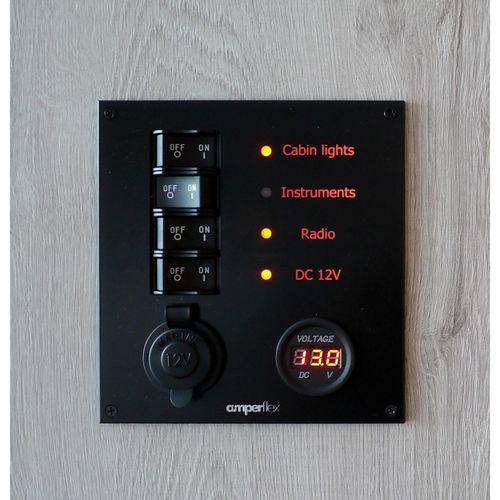 ボート用電子ボード - BP04RVC - amperflex - 電流 / LED / USBポート付き