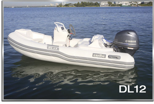船外機インフレータブルボート - DL12 - Make Sense Marine Corp DBA Caribe Nautica - リジッド / サイドコンソール / 5人