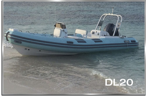 船外機インフレータブルボート - DL20 - Make Sense Marine Corp DBA Caribe Nautica - リジッド / センターコンソール / 12人