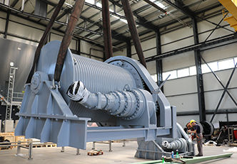 船用ウィンチ - Spud Pole Electric Lifting - DMT MARINE EQUIPMENT SA - 係船 / 電動 / シングルドラム