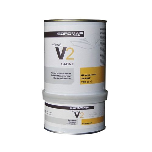 ボート用ニス - V2 - GROUPE SOROMAP - 多目的 / 2液タイプ / サテン