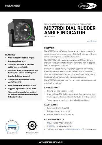 MD77RDI DATASHEET