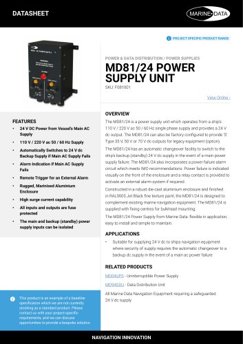 MD81/24 DATASHEET