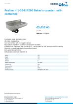 Praline H 1-38-E R290 Baker’s counter: selfcontained - 1