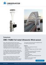 OMC-116(M) Full metal Ultrasonic Wind sensor - 1