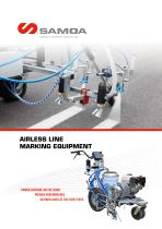 Airless road marking-machines