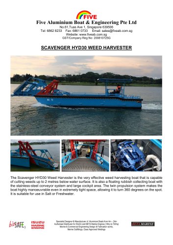 Scavenger HYD30 Weed Harvester