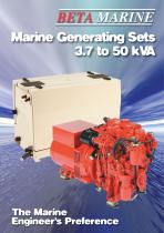 Marine Generating Sets 3.7 to 50 kVA