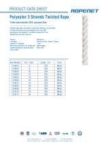 Polyester 3 Strands Twisted Rope - 1