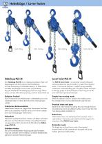 Datasheet lever hoist PLX-III - 2