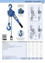 Datasheet lever hoist PLX-III - 3