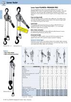 Lever hoist PLANETA–PREMIUM PRO - 1