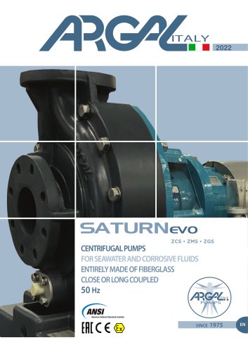 FRP centrifugal pumps for seawater | SATURNevo