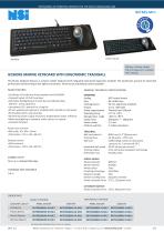 Marine Keyboard with Ergonomic Trackball - 1