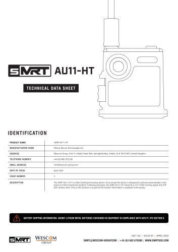 sMRT AU11-HT Technical Data Sheet